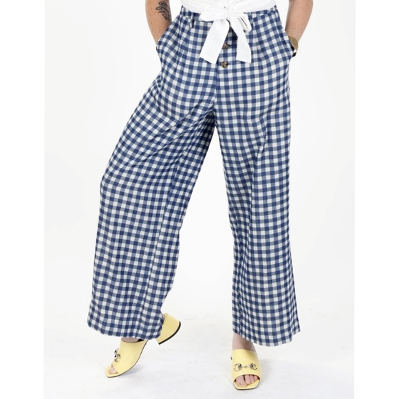 Saint Geraldine - Marshall Gingham Crop Pants - Picture 1 of 3